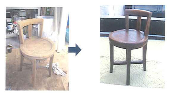 椅子の塗り替えと修繕