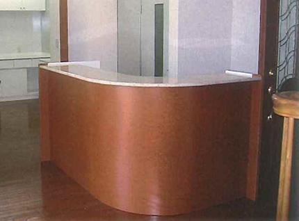 受付カウンター