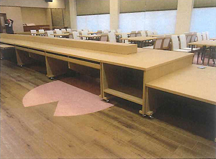 ビュッフェ料理台