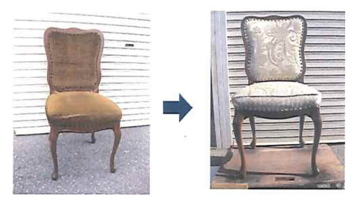 椅子の座面の張替え