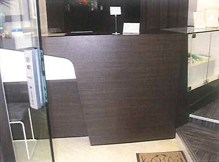 受付カウンター